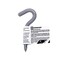Crawford Crawford Vinyl Coated Gray Steel Small Storage Hook 30 lb. cap. 1 pk SS20-25 - alternate 1